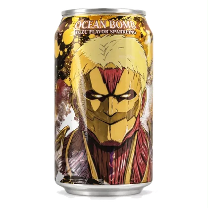 Água com gás Ocean Bomb sabor yuzu