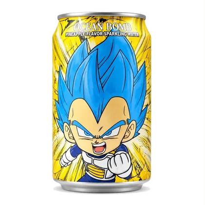 Água com gás Ocean Bomb Vegeta sabor abacaxi
