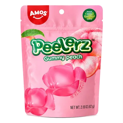 Bala de goma Peelerz de pêssego