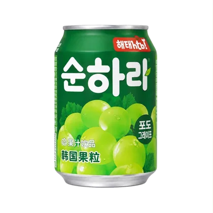 Suco Haitai Sunhari de uva em lata