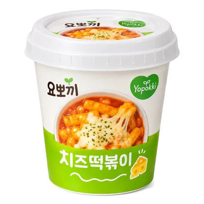 Tteokbokki Yopokki de queijo no copo
